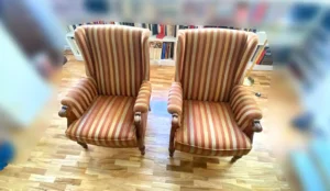 resultado de la limpieza, sillones radiantes y renovados